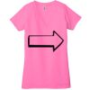 Ladies' Jersey Short-Sleeve Deep V-Neck T-Shirt Thumbnail