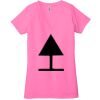 Ladies' Jersey Short-Sleeve Deep V-Neck T-Shirt Thumbnail