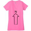 Ladies' Jersey Short-Sleeve Deep V-Neck T-Shirt Thumbnail