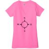 Ladies' Jersey Short-Sleeve Deep V-Neck T-Shirt Thumbnail
