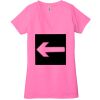 Ladies' Jersey Short-Sleeve Deep V-Neck T-Shirt Thumbnail