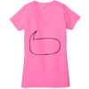 Ladies' Jersey Short-Sleeve Deep V-Neck T-Shirt Thumbnail
