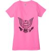 Ladies' Jersey Short-Sleeve Deep V-Neck T-Shirt Thumbnail