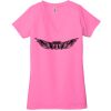 Ladies' Jersey Short-Sleeve Deep V-Neck T-Shirt Thumbnail