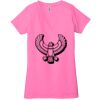 Ladies' Jersey Short-Sleeve Deep V-Neck T-Shirt Thumbnail