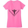 Ladies' Jersey Short-Sleeve Deep V-Neck T-Shirt Thumbnail