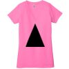 Ladies' Jersey Short-Sleeve Deep V-Neck T-Shirt Thumbnail