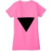 Ladies' Jersey Short-Sleeve Deep V-Neck T-Shirt Thumbnail