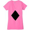 Ladies' Jersey Short-Sleeve Deep V-Neck T-Shirt Thumbnail
