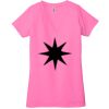 Ladies' Jersey Short-Sleeve Deep V-Neck T-Shirt Thumbnail