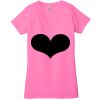 Ladies' Jersey Short-Sleeve Deep V-Neck T-Shirt Thumbnail