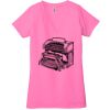 Ladies' Jersey Short-Sleeve Deep V-Neck T-Shirt Thumbnail