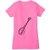 Ladies' Jersey Short-Sleeve Deep V-Neck T-Shirt Thumbnail