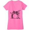 Ladies' Jersey Short-Sleeve Deep V-Neck T-Shirt Thumbnail