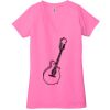 Ladies' Jersey Short-Sleeve Deep V-Neck T-Shirt Thumbnail