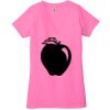 Ladies' Jersey Short-Sleeve Deep V-Neck T-Shirt Thumbnail