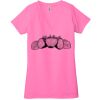 Ladies' Jersey Short-Sleeve Deep V-Neck T-Shirt Thumbnail
