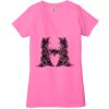 Ladies' Jersey Short-Sleeve Deep V-Neck T-Shirt Thumbnail