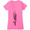 Ladies' Jersey Short-Sleeve Deep V-Neck T-Shirt Thumbnail