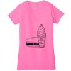 Ladies' Jersey Short-Sleeve Deep V-Neck T-Shirt Thumbnail