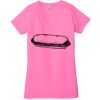 Ladies' Jersey Short-Sleeve Deep V-Neck T-Shirt Thumbnail
