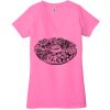 Ladies' Jersey Short-Sleeve Deep V-Neck T-Shirt Thumbnail