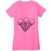 Ladies' Jersey Short-Sleeve Deep V-Neck T-Shirt Thumbnail