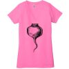 Ladies' Jersey Short-Sleeve Deep V-Neck T-Shirt Thumbnail