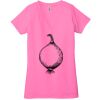 Ladies' Jersey Short-Sleeve Deep V-Neck T-Shirt Thumbnail