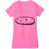 Ladies' Jersey Short-Sleeve Deep V-Neck T-Shirt Thumbnail