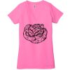 Ladies' Jersey Short-Sleeve Deep V-Neck T-Shirt Thumbnail
