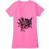 Ladies' Jersey Short-Sleeve Deep V-Neck T-Shirt Thumbnail