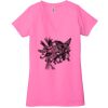Ladies' Jersey Short-Sleeve Deep V-Neck T-Shirt Thumbnail