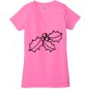 Ladies' Jersey Short-Sleeve Deep V-Neck T-Shirt Thumbnail
