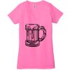 Ladies' Jersey Short-Sleeve Deep V-Neck T-Shirt Thumbnail