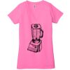 Ladies' Jersey Short-Sleeve Deep V-Neck T-Shirt Thumbnail