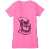 Ladies' Jersey Short-Sleeve Deep V-Neck T-Shirt Thumbnail