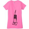 Ladies' Jersey Short-Sleeve Deep V-Neck T-Shirt Thumbnail