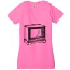 Ladies' Jersey Short-Sleeve Deep V-Neck T-Shirt Thumbnail