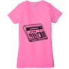 Ladies' Jersey Short-Sleeve Deep V-Neck T-Shirt Thumbnail