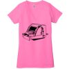 Ladies' Jersey Short-Sleeve Deep V-Neck T-Shirt Thumbnail