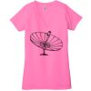 Ladies' Jersey Short-Sleeve Deep V-Neck T-Shirt Thumbnail