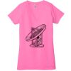 Ladies' Jersey Short-Sleeve Deep V-Neck T-Shirt Thumbnail