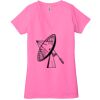 Ladies' Jersey Short-Sleeve Deep V-Neck T-Shirt Thumbnail