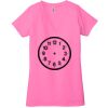 Ladies' Jersey Short-Sleeve Deep V-Neck T-Shirt Thumbnail