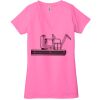 Ladies' Jersey Short-Sleeve Deep V-Neck T-Shirt Thumbnail