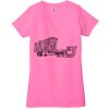 Ladies' Jersey Short-Sleeve Deep V-Neck T-Shirt Thumbnail
