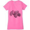 Ladies' Jersey Short-Sleeve Deep V-Neck T-Shirt Thumbnail