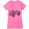 Ladies' Jersey Short-Sleeve Deep V-Neck T-Shirt Thumbnail