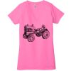 Ladies' Jersey Short-Sleeve Deep V-Neck T-Shirt Thumbnail